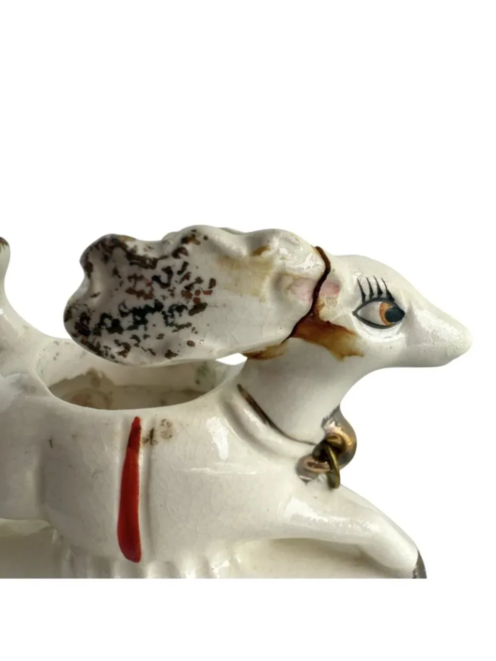 Vintage Dan Brechner Santa Claus & Reindeer Candle Climber Holder *READ*